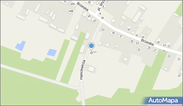 Niemirów, Brzeska, 42, mapa Niemirów