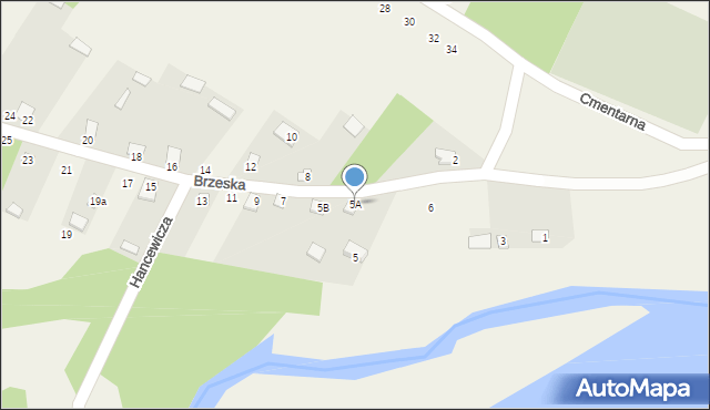 Niemirów, Brzeska, 5A, mapa Niemirów
