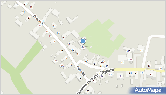 Niemodlin, Brzeska, 2A, mapa Niemodlin