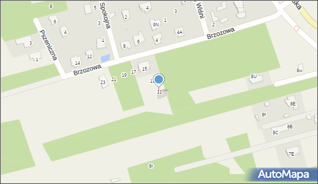 Nieporęt, Brzozowa, 11, mapa Nieporęt