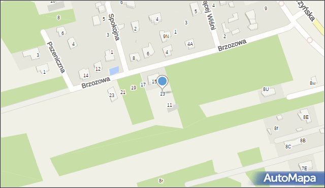 Nieporęt, Brzozowa, 13, mapa Nieporęt