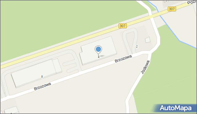Niepruszewo, Brzozowa, 4, mapa Niepruszewo