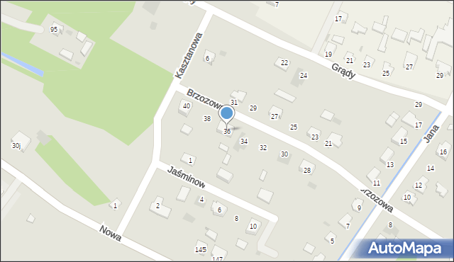 Nisko, Brzozowa, 36, mapa Nisko