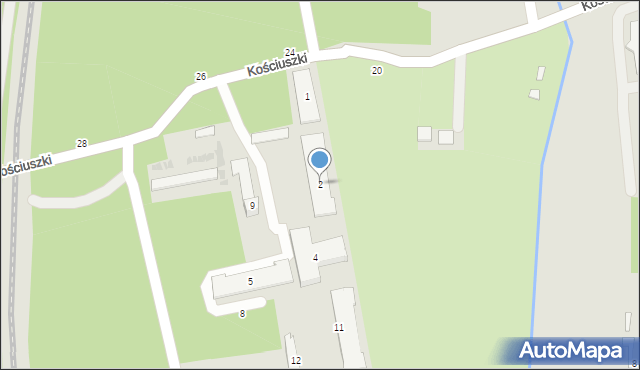 Nowa Dęba, Broniewskiego Władysława, 2, mapa Nowa Dęba