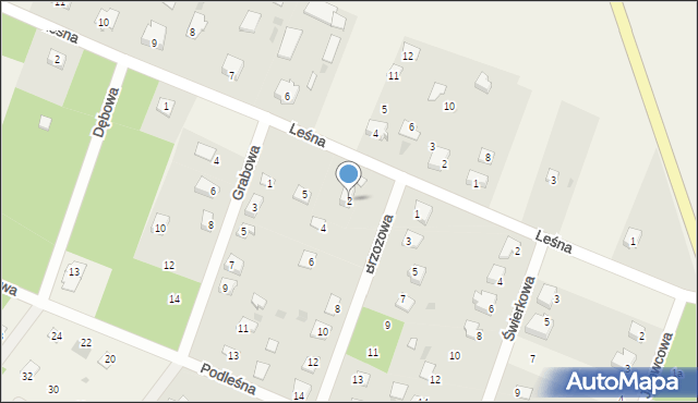 Nowa Łuka, Brzozowa, 2, mapa Nowa Łuka