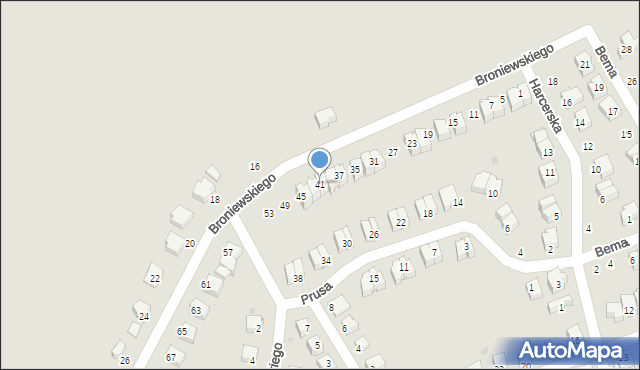 Nowa Ruda, Broniewskiego Władysława, 41, mapa Nowa Ruda