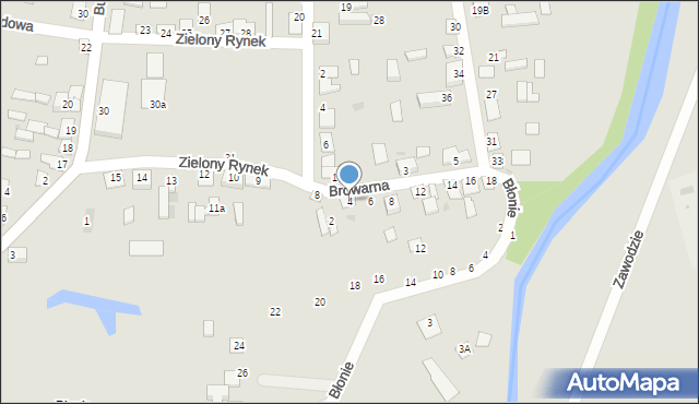 Nowe Miasto, Browarna, 4, mapa Nowe Miasto