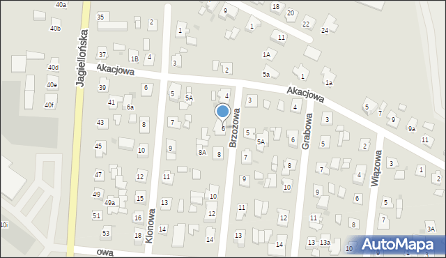 Nowe Miasto Lubawskie, Brzozowa, 6, mapa Nowe Miasto Lubawskie