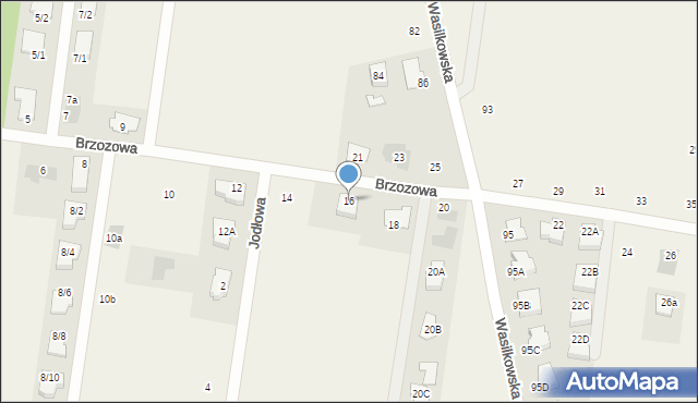 Nowodworce, Brzozowa, 16, mapa Nowodworce