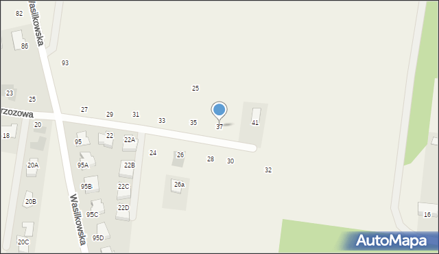 Nowodworce, Brzozowa, 37, mapa Nowodworce