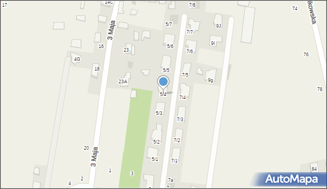 Nowodworce, Brzozowa, 5/4, mapa Nowodworce