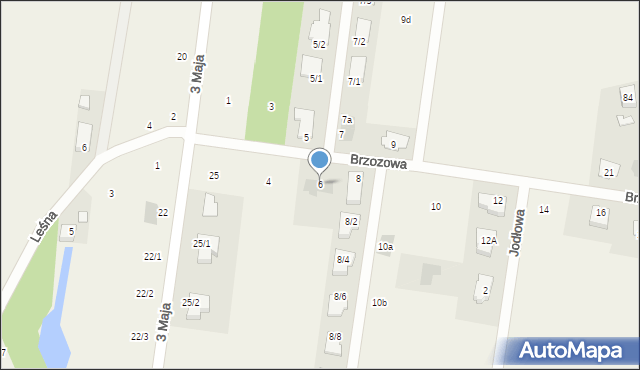 Nowodworce, Brzozowa, 6, mapa Nowodworce