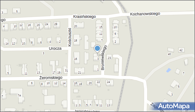 Nowy Dwór Gdański, Broniewskiego Władysława, 5, mapa Nowy Dwór Gdański