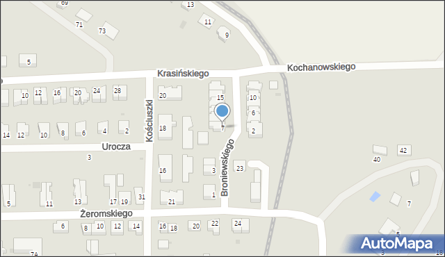 Nowy Dwór Gdański, Broniewskiego Władysława, 7, mapa Nowy Dwór Gdański