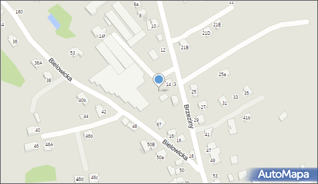 Nowy Sącz, Brzeziny, 14b, mapa Nowego Sącza