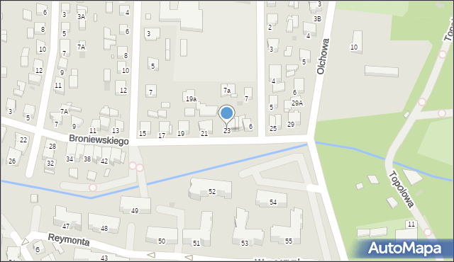 Nowy Tomyśl, Broniewskiego Władysława, 23, mapa Nowy Tomyśl