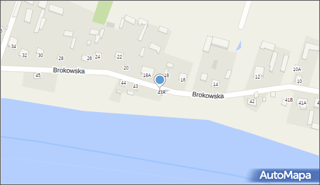 Nur, Brokowska, 43A, mapa Nur