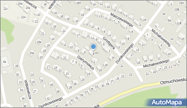 Nysa, Braci Gierymskich, 4, mapa Nysy