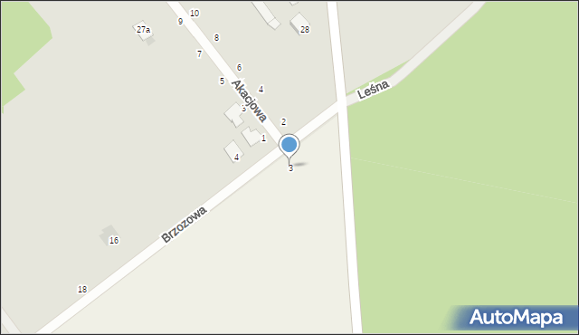 Oblas, Brzozowa, 3, mapa Oblas