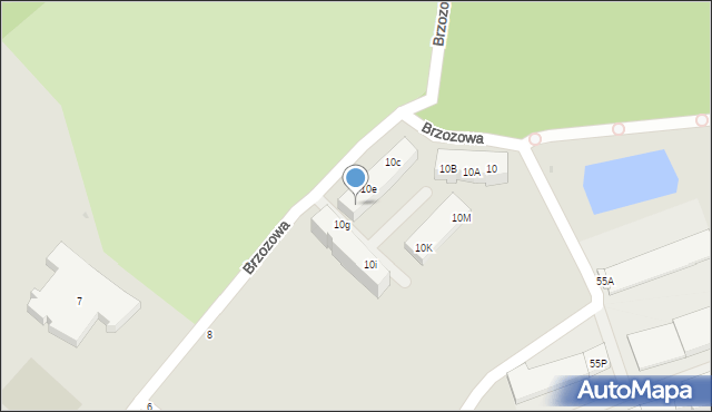 Oleśnica, Brzozowa, 10f, mapa Oleśnica