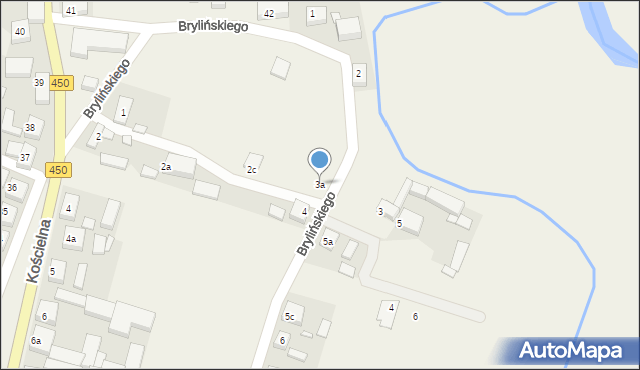 Ołobok, Brylińskiego Wojciecha, 3a, mapa Ołobok