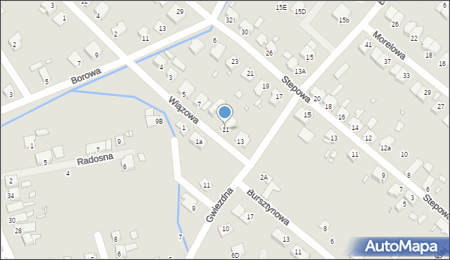 Opole, Brzozowa, 11, mapa Opola