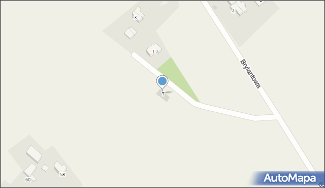 Orłowo, Brylantowa, 7, mapa Orłowo