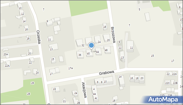 Ornontowice, Brzozowa, 42, mapa Ornontowice