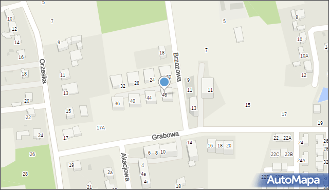 Ornontowice, Brzozowa, 48, mapa Ornontowice