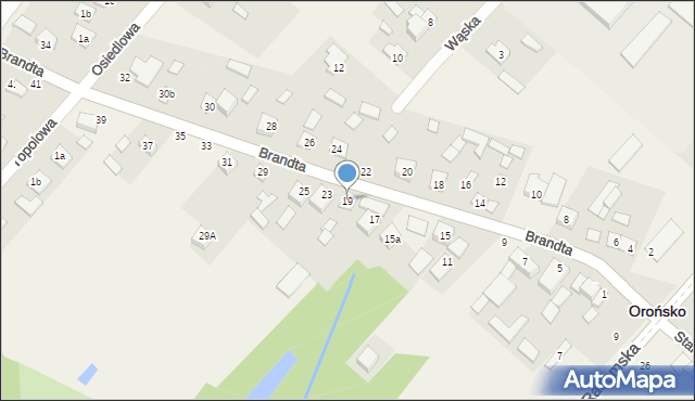 Orońsko, Brandta Józefa, 19, mapa Orońsko