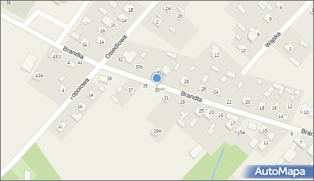 Orońsko, Brandta Józefa, 33, mapa Orońsko