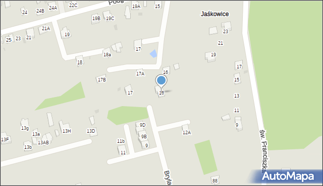 Orzesze, Brylantowa, 16, mapa Orzesze