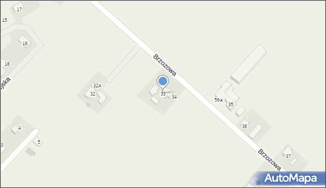 Osiedle Poznańskie, Brzozowa, 33, mapa Osiedle Poznańskie