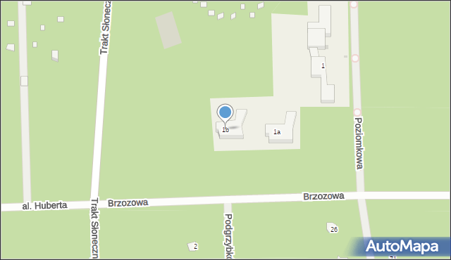 Osiedle Wilga, Brzozowa, 1b, mapa Osiedle Wilga