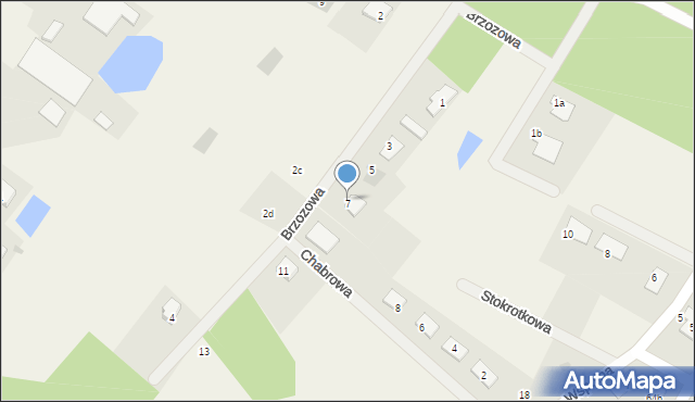 Osiek nad Wisłą, Brzozowa, 7, mapa Osiek nad Wisłą