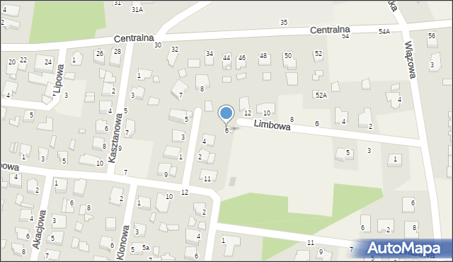 Osielsko, Brzozowa, 6, mapa Osielsko