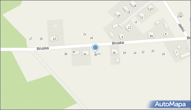 Osowo, Bruska, 32, mapa Osowo