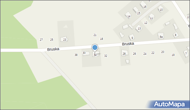 Osowo, Bruska, 34, mapa Osowo