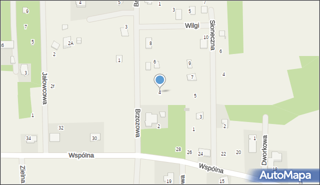 Ostrówek, Brzozowa, 4, mapa Ostrówek