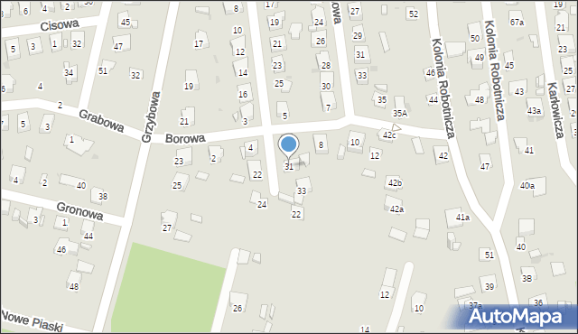 Ostrowiec Świętokrzyski, Brzozowa, 31, mapa Ostrowiec Świętokrzyski