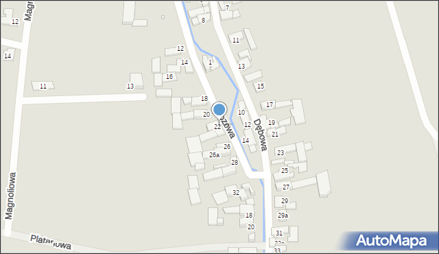 Otmuchów, Brzozowa, 24, mapa Otmuchów