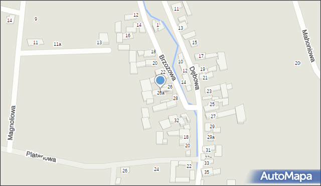 Otmuchów, Brzozowa, 26a, mapa Otmuchów