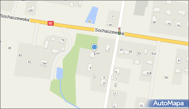 Paprotnia, Brzozowa, 4, mapa Paprotnia