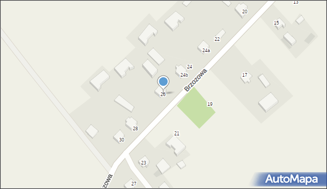Parszewo, Brzozowa, 26, mapa Parszewo