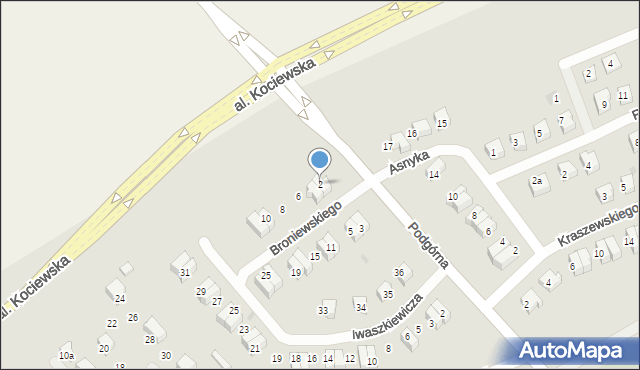 Pelplin, Broniewskiego, 2, mapa Pelplin