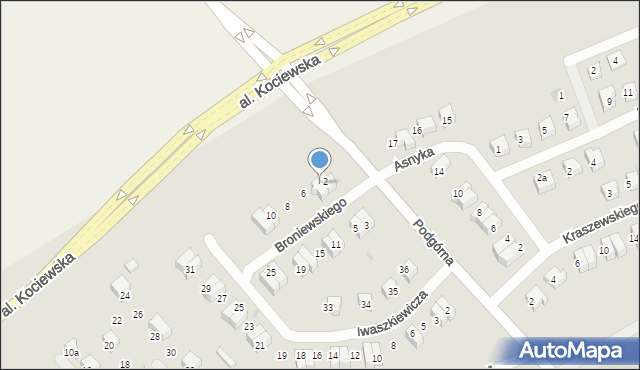 Pelplin, Broniewskiego, 4, mapa Pelplin