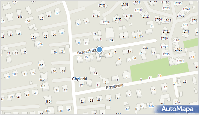 Piaseczno, Brzezińska, 2, mapa Piaseczno