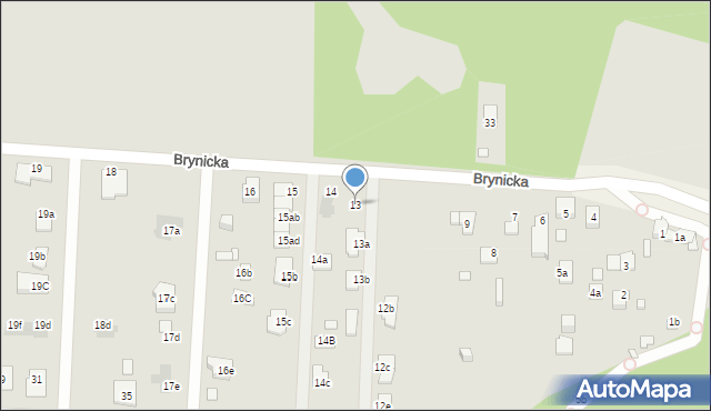Piekary Śląskie, Brynicka, 13, mapa Piekary Śląskie