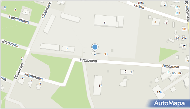 Piekoszów, Brzozowa, 4, mapa Piekoszów