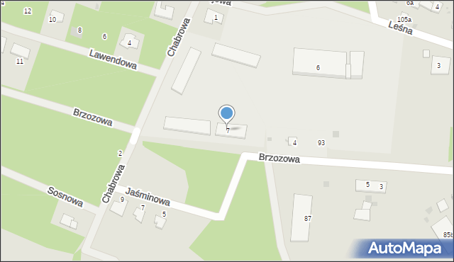 Piekoszów, Brzozowa, 7, mapa Piekoszów